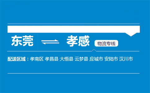 東莞到孝感物流專線